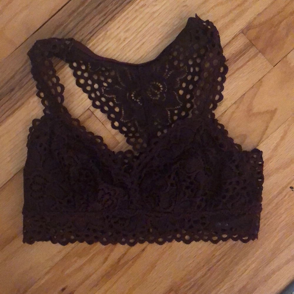 Burgundy bralette